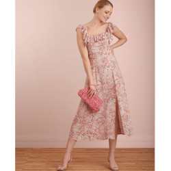 Kjole m/flæse snitmønster Simplicity 9326