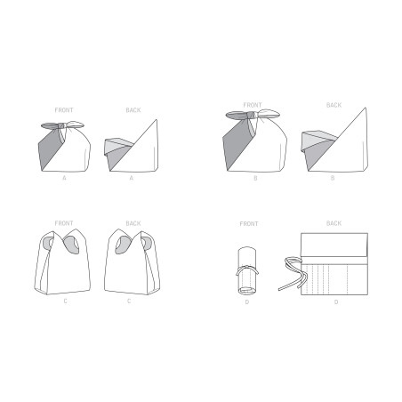 Strikketaske snitmønster Simplicity 9332