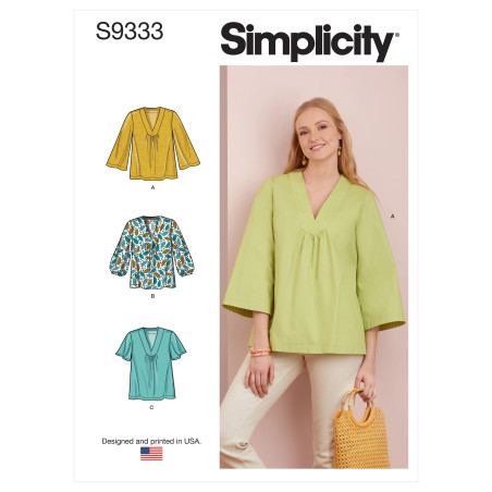 Tunika også plusmode snitmønster Simplicity 9333
