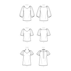 Tunika m/vingeærme plusmode snitmønster Simplicity 9334