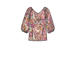 Tunika m/vingeærme plusmode snitmønster Simplicity 9334