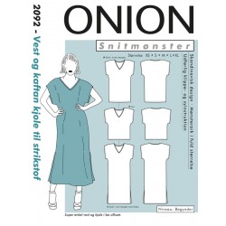 Vest og kaftan kjole Onion snitmønster 2092