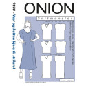 Vest og kaftan kjole Onion plusmode snitmønster 9030