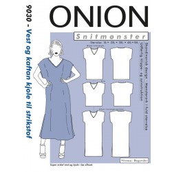 Vest og kaftan kjole Onion plusmode snitmønster