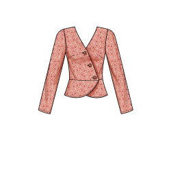 Peplum bluse  New look snitmønster 6700