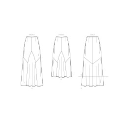 Nederdel New look snitmønster 6702