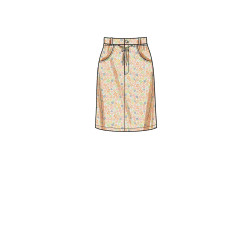 Smal nederdel New look snitmønster 6703