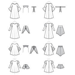 Hekse kostume børn Simplicity snitmønster 9348