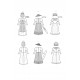 Sygeplejesske og mundbind børne kostume Simplicity snitmønster 9352 A
