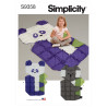 Quiltet børnetæppe Simplicity snitmønster 9358 OS