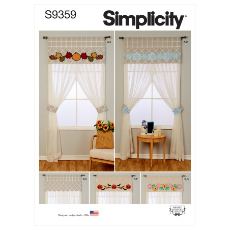 Gardiner og kappe Simplicity snitmønster 9359 Os