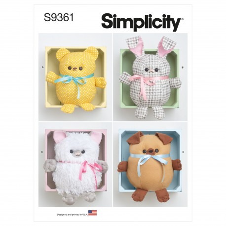 Tøj dyr Simplicity snitmønster 9361 Os