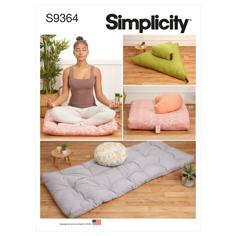 Meditations måtte og puder  Simplicity snitmønster 9364 OS