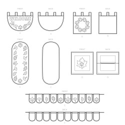 Dekorationer til hjemmet Simplicity snitmønster 9366