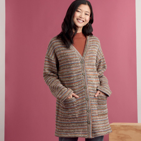 Cardigan  med lommer Simplicity snitmønster 9373 A