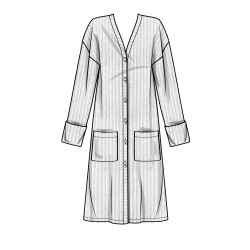 Cardigan  med lommer Simplicity snitmønster 9373 A