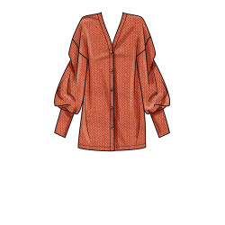 Cardigan  med lommer Simplicity snitmønster 9373 A