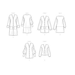 Cardigan  med lommer Simplicity snitmønster 9373 A