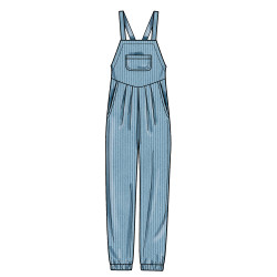Overall også plusmode Simplicity snitmønster 9382