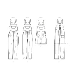 Overall også plusmode Simplicity snitmønster 9382