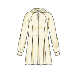Hættetrøje/bluse også plusmode Simplicity snitmønster 9384