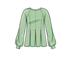 Hættetrøje/bluse også plusmode Simplicity snitmønster 9384