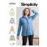 Hættetrøje/bluse også plusmode Simplicity snitmønster 9384