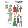 Vintag retro Dukketøj til 29 cm dukke Simplicity snitmønster 9396 OS