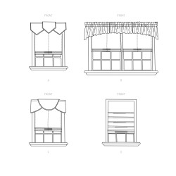 Gardin kapper  og foldegardin Simplicity Snitmønstre 9399