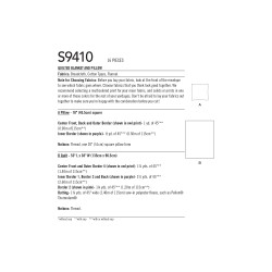 Quiltet tæppe og pude Simplicity snitmønster 9410 OS