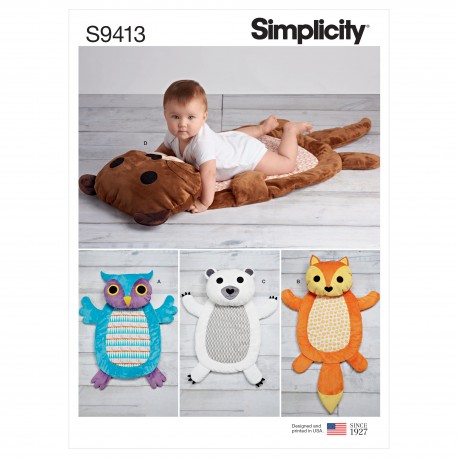 Babytæppe Simplicity snitmønster 9413 Os