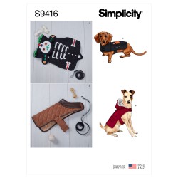 Hundedækken små hunde Simplicity snitmønster 9416 A