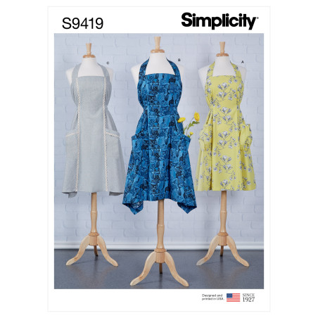 Forklæde Simplicity snitmønster 9419