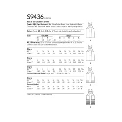 Forklæde, mor og barn Simplicity Snitmønstre 9436