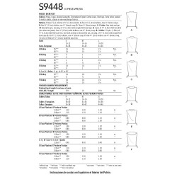 Løs skjortekrave Simplicity snitmønster 9448 A