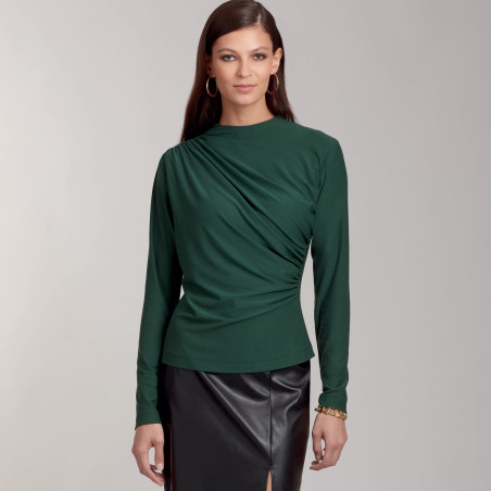 Bluse m/drapering Simplicity snitmønster 9451
