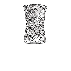 Bluse m/drapering Simplicity snitmønster 9451