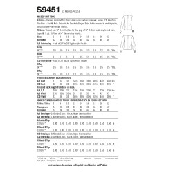 Bluse m/drapering Simplicity snitmønster 9451