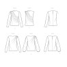 Bluse m/drapering Simplicity snitmønster 9451