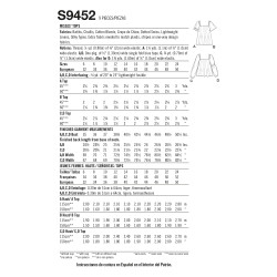 Bluse/tunika også plusmode Simplicity snitmønster 9452