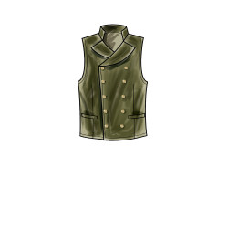 Herre vest Simplicity snitmønster 9457