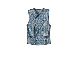 Herre vest Simplicity snitmønster 9457
