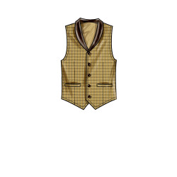 Herre vest Simplicity snitmønster 9457
