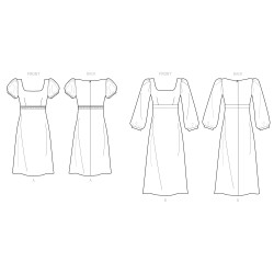 Kjole Empiersnit Newlook snitmønster easy 6705