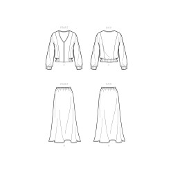 Jakke og nederdel New look snitmønster 6710