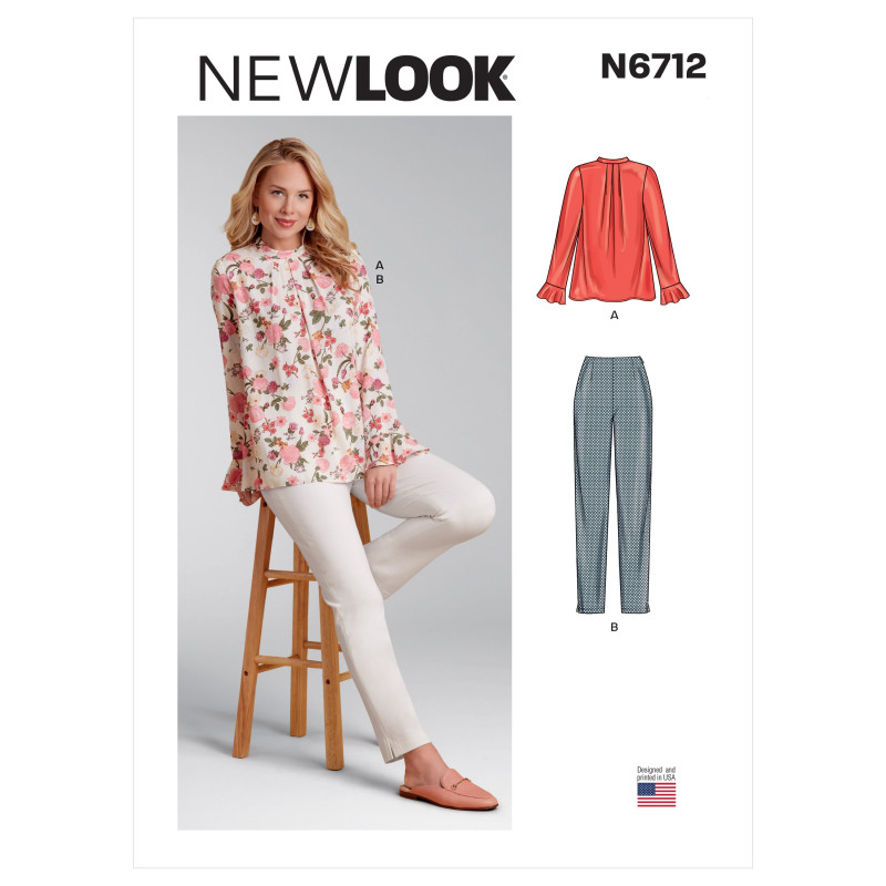 Tunika og bukser New look snitmønster 6712 Tunika og bukser New look snitmønster 6712