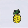 Ananas broderet strygemærke