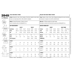 Forklæde m/hjertesmæk mor/datter snitmønster  3949 simplicity