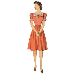 Vintage 1940´ Kjole også plusmode Simplicity snitmønster 9464