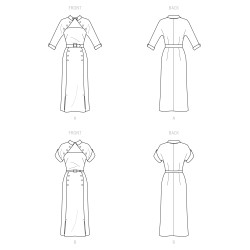 Vintage 1950´Kjole også plusmode Simplicity snitmønster 9465